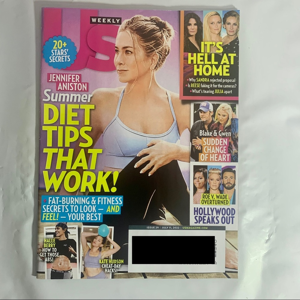US Weekly Magazine July 11 2022 Jennifer Aniston Summer Diet Tips That Work